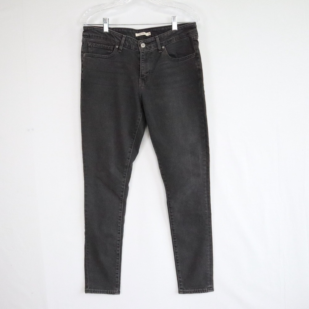 Levi's 711‎ Jeans Womens 30 Irregular Skinny 5-Pocket Stretch Flex Denim Black